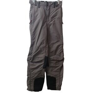 Alpine Design Youth Large‎ Gray Black Insulated Snow Ski Pants Reinforced
